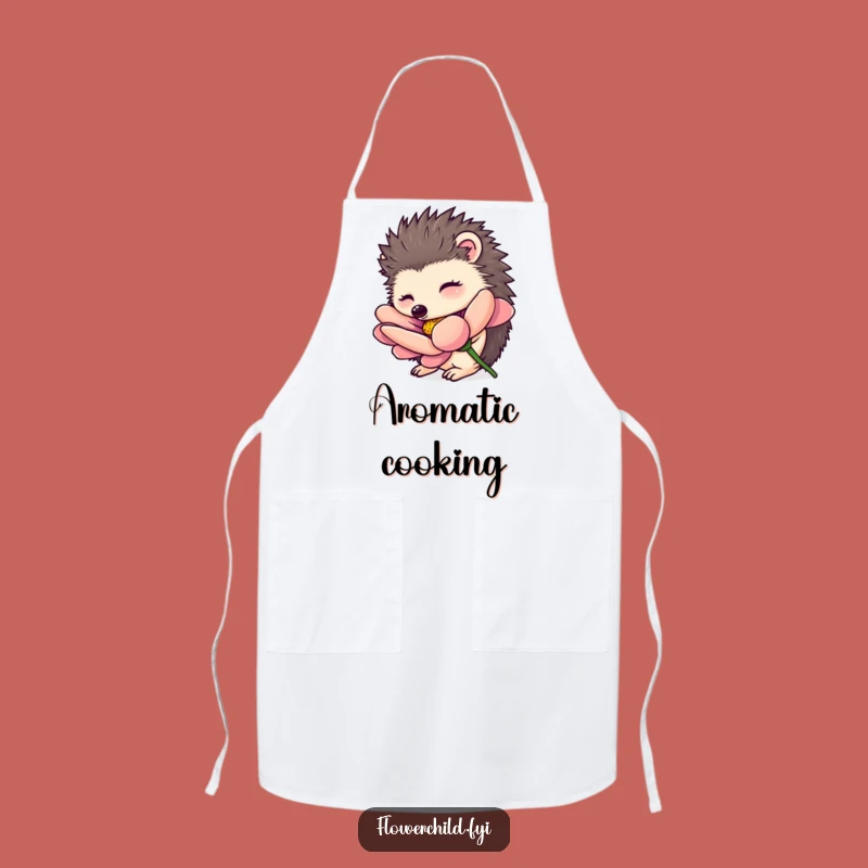 Funny Hedgehog Apron: Garden with Curiosity and Flair