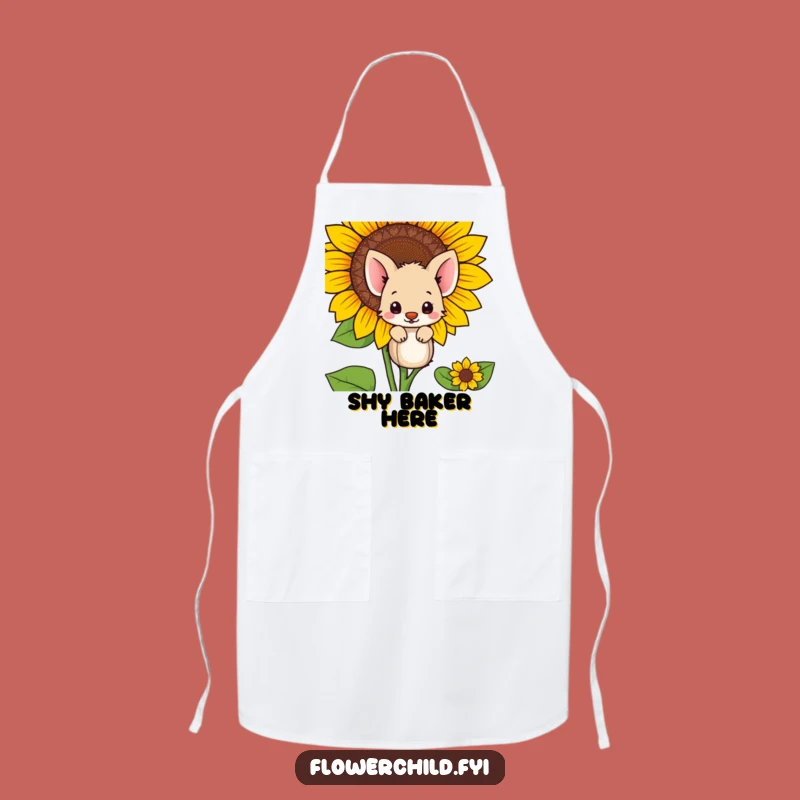 Funny Shy Animal Apron: Cook with Quiet Confidence