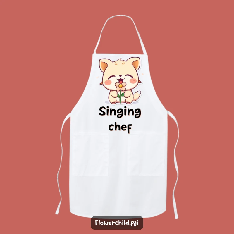 Funny Singing Animal Apron: Cook Up a Storm with Musical Flair
