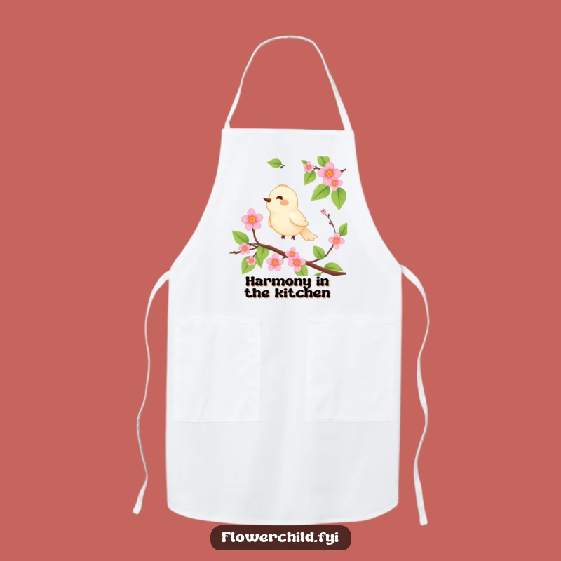 Funny Birdsong Apron: Cook with Serene Joy - A Delightful Funny Gift!