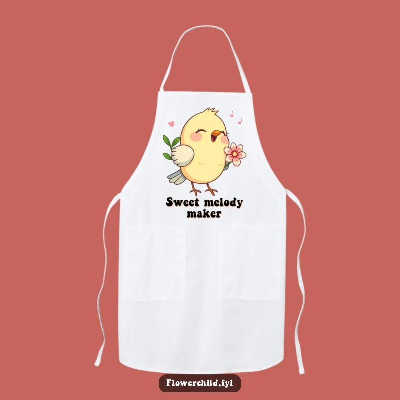 Funny Bird Chef's Apron: Cook with a Song in Your Heart
