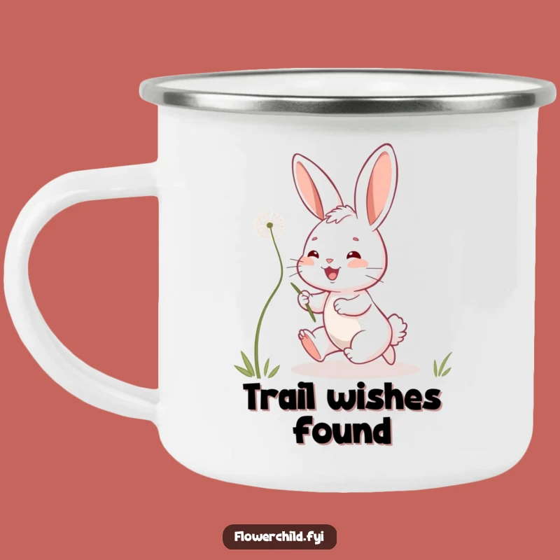 Funny Bunny Camping Mug: Playful Chase, Adventure Funny Gift