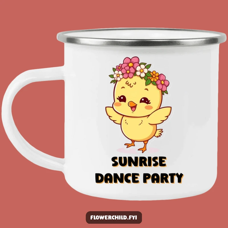 Funny Chick Dancing Camping Mug: Party Brews, Rugged Funny Gift!
