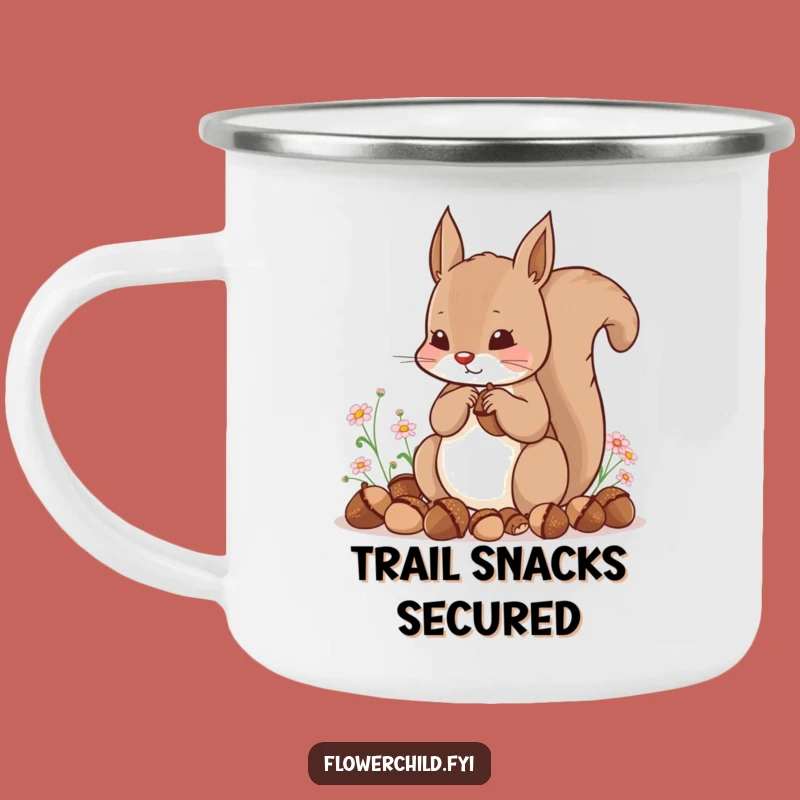 Funny Squirrel Camping Mug: Adventure with Woodland Friends