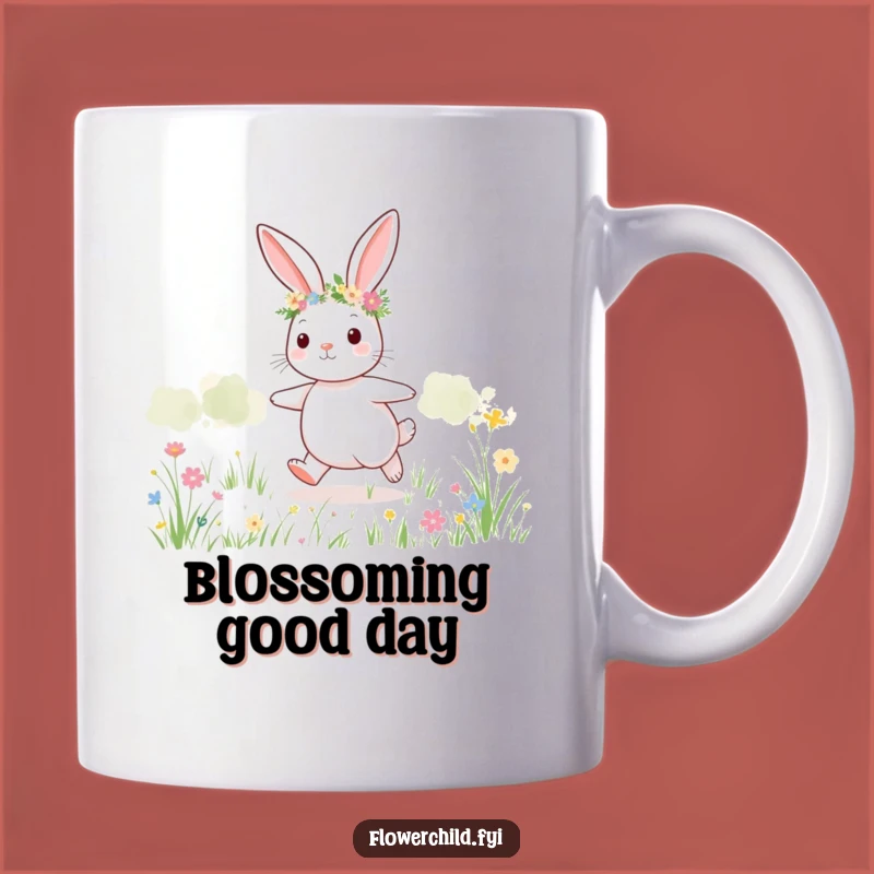 Funny Bunny Meadow Mug: Spring into Joy with this Cute Gift