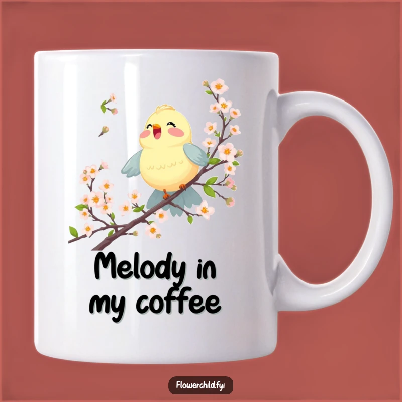 Funny Joyful Bird Mug: Singing Happy Tunes Gift for Bird Lovers