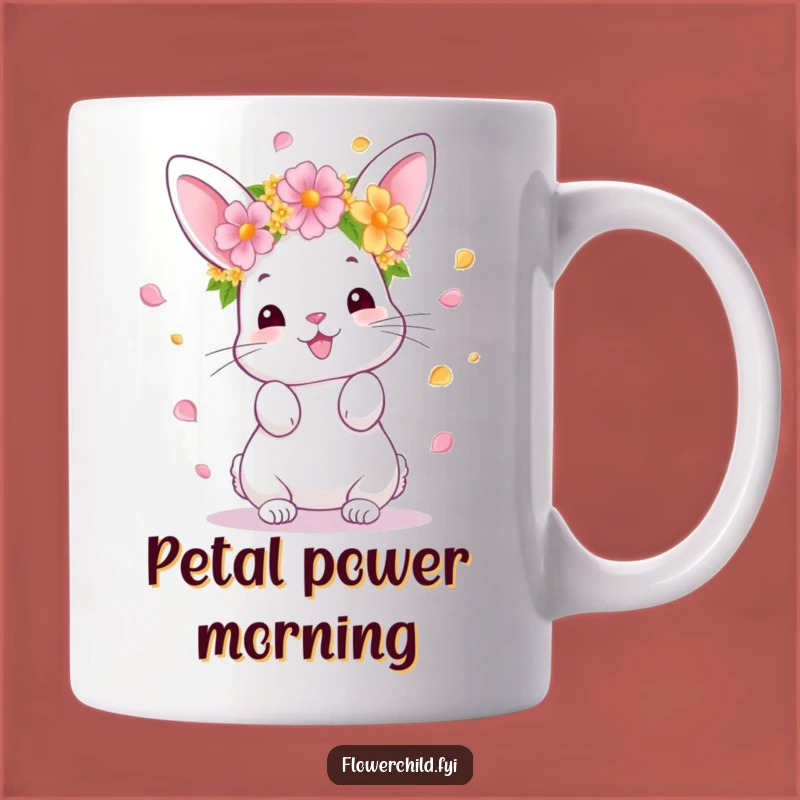 Funny Bunny Flower Toss Mug: A Whimsical and Cheerful Gift for Pet Lovers