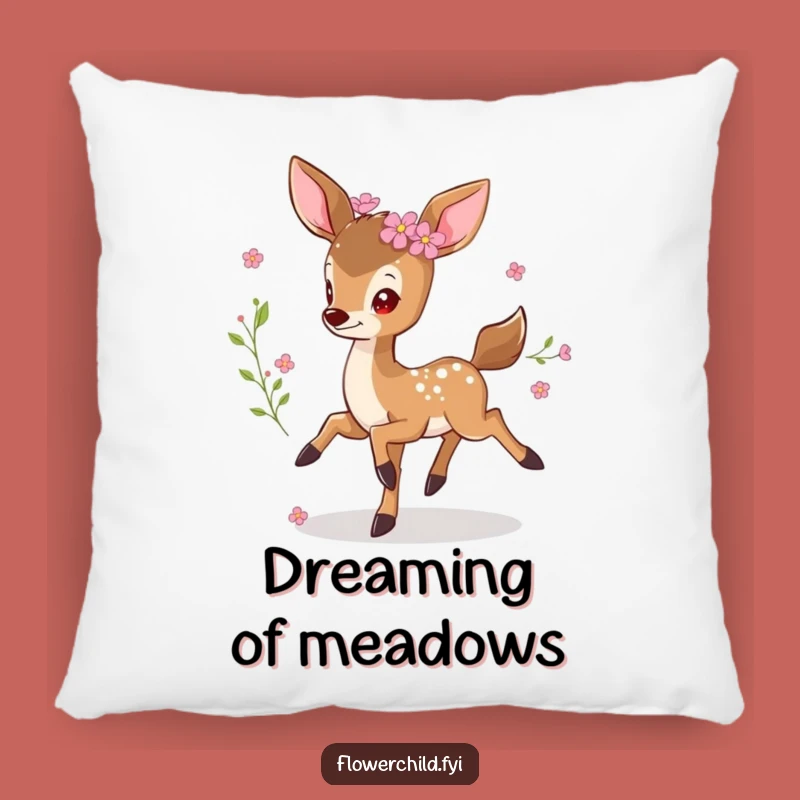 Funny Prancing Deer Pillow: Cozy Up with Whimsical & Hilarious Comfort