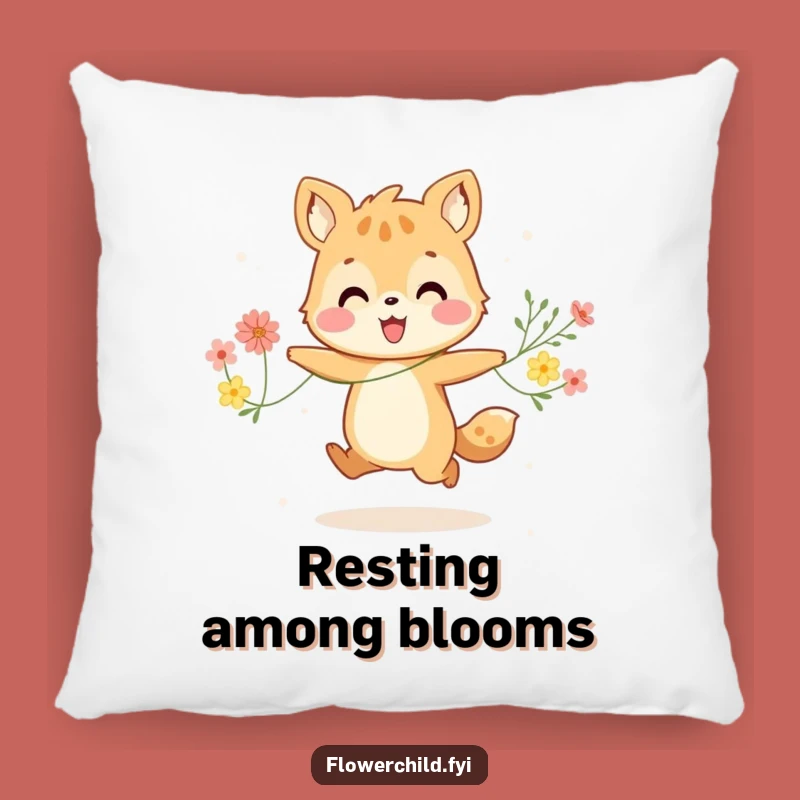 Funny Happy Animal Pillow - Cozy & Joyful Accent for Happy Homes