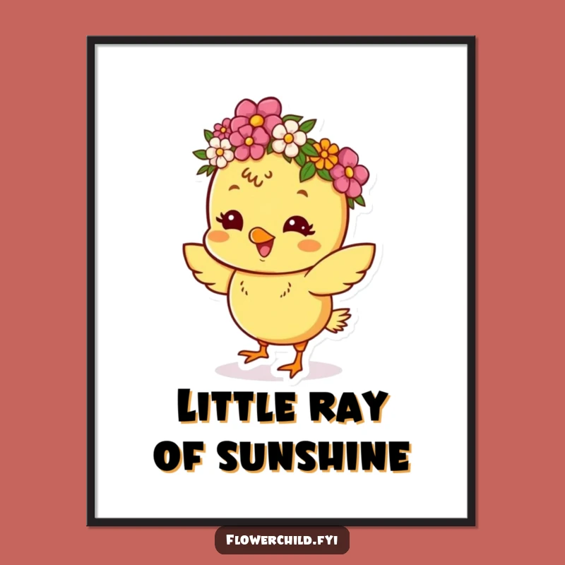 Funny Chick Dancing Digital Art: Party Print, Instant Funny Gift!