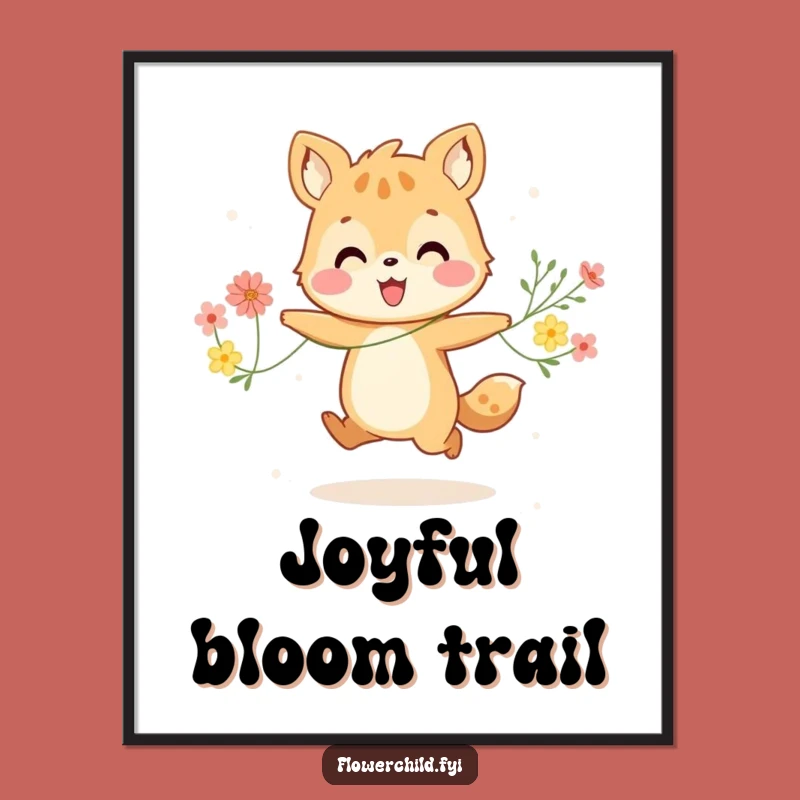 Funny Happy Animal Digital Print - Joyful Art for Instant Cheerful Decor