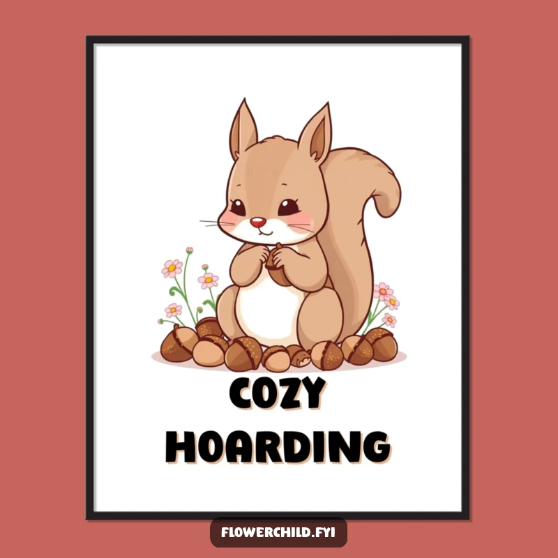 Funny Squirrel Digital Art: Instant Woodland Charm & Humor