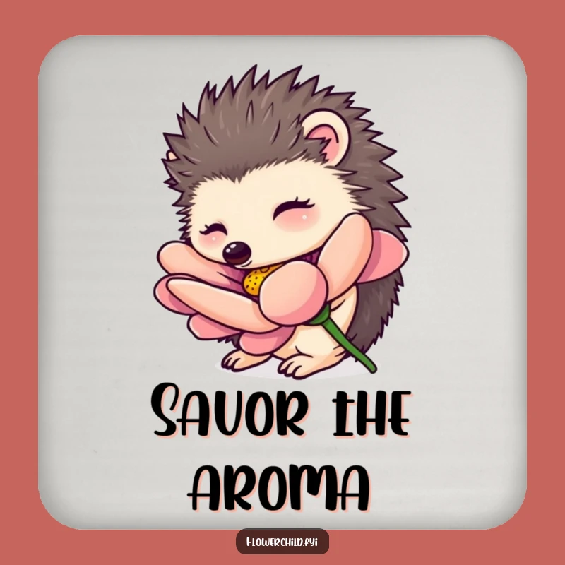 Funny Hedgehog Coaster: Protect Surfaces with Natural Charm