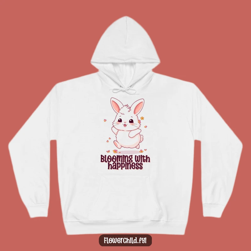 Cozy Funny Fluffy Bunny Hoodie: Springtime Comfort and Joyful Vibes