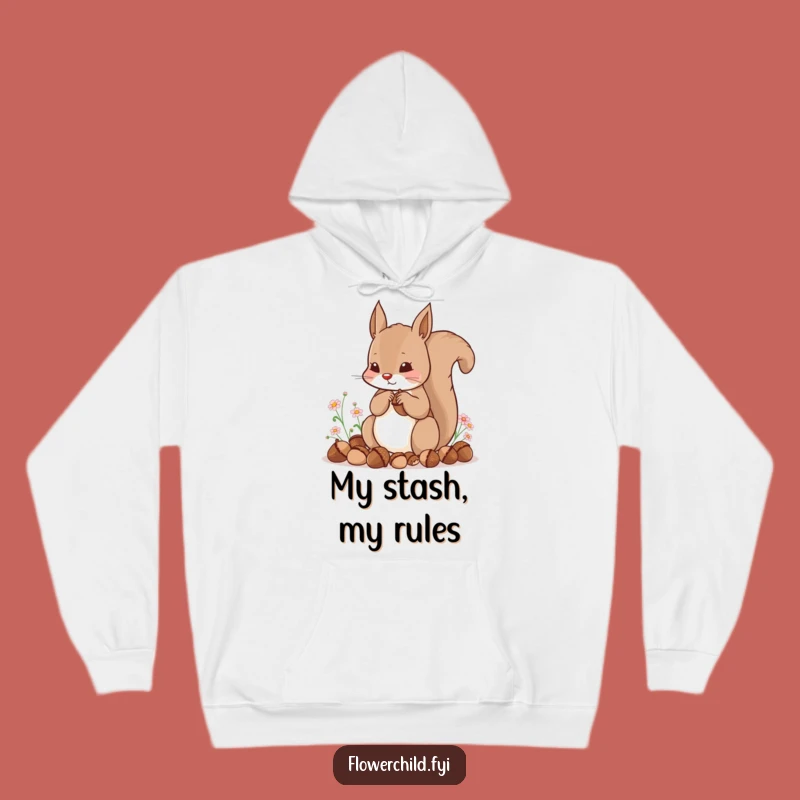 Cozy Funny Squirrel Hoodie: Warm & Humorous Gift for Cozy Vibes