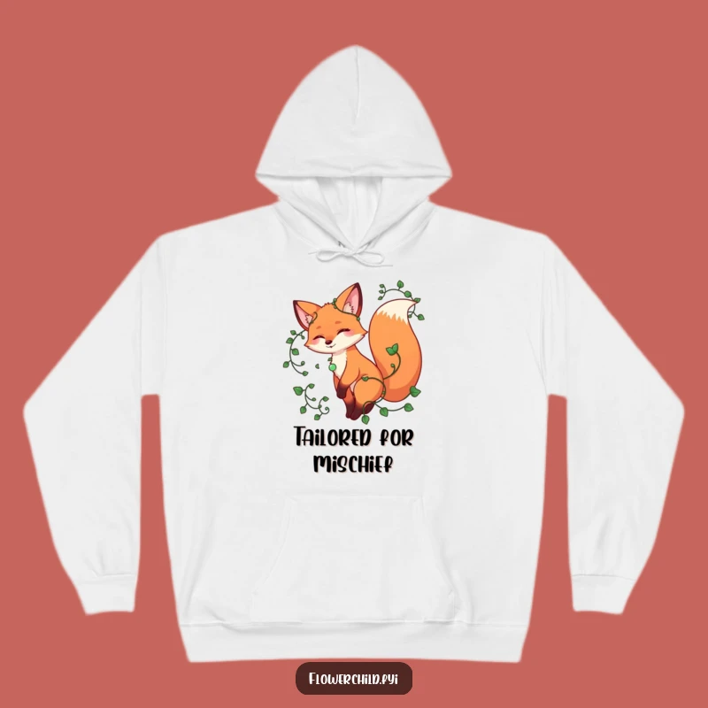 Funny Playful Fox Vines Hoodie - Cozy Nature Lover Gift