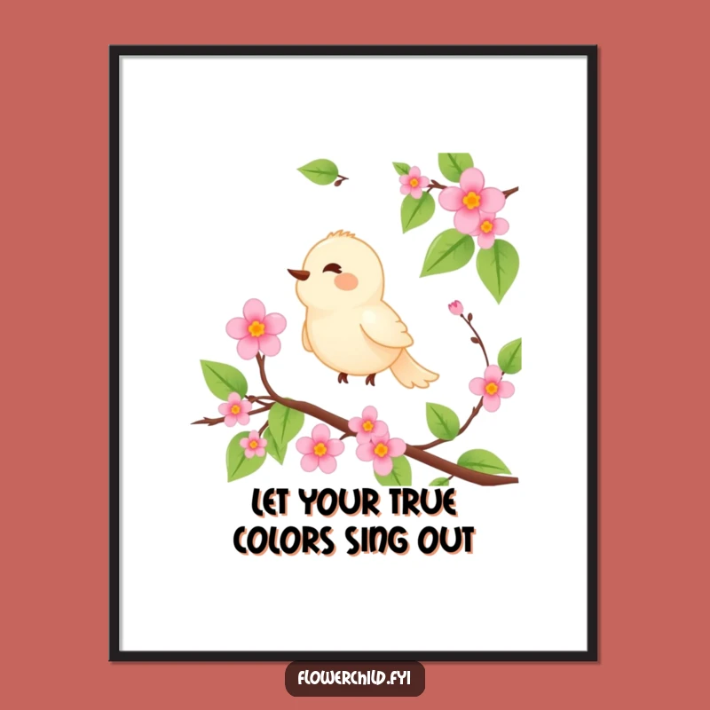 Free Printable Wall Art: Serene Bird Vine, Peaceful Home Decor