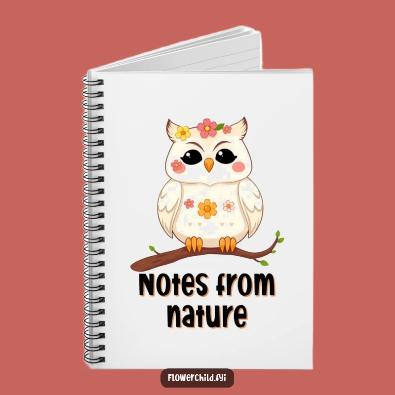 Funny Contented Owl Notebook - Journal Your Peaceful Thoughts