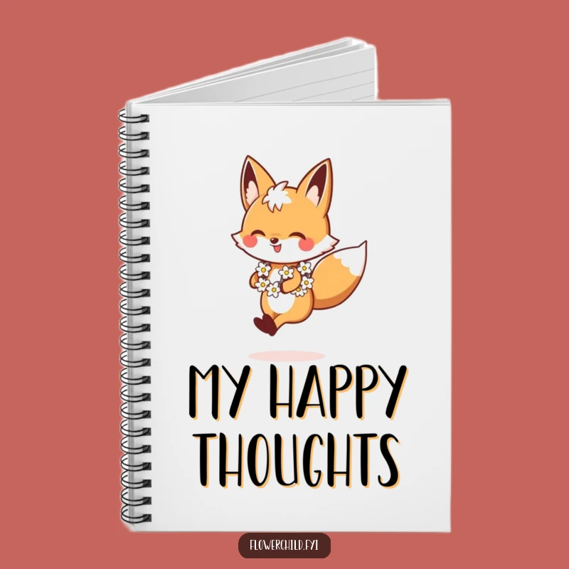 Funny Fox Daisy Chain Notebook: Your Cheerful Companion for Notes