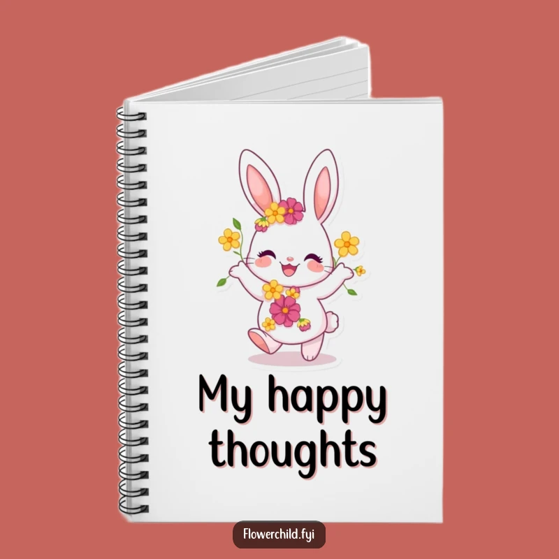 Funny Joyful Bunny Dancing Notebook: Bloom with Creative Ideas