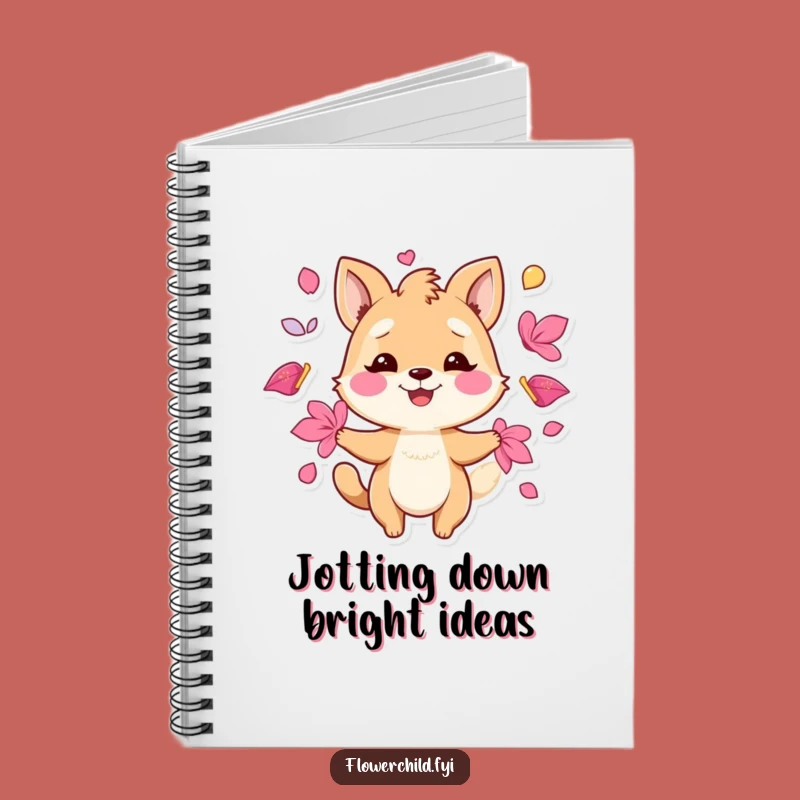 Funny Juggling Petals Animal Notebook: Jot Down Playful Ideas