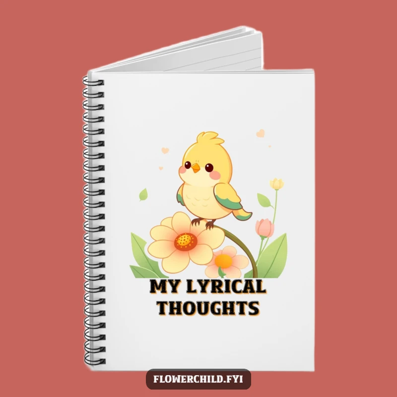 Funny Bird Singing Flower Notebook: Jot Down Ideas with a Tune, Ideal Funny Gift
