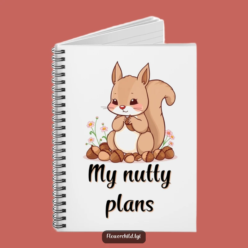 Funny Squirrel Notebook: Jot Down Ideas with Woodland Charm