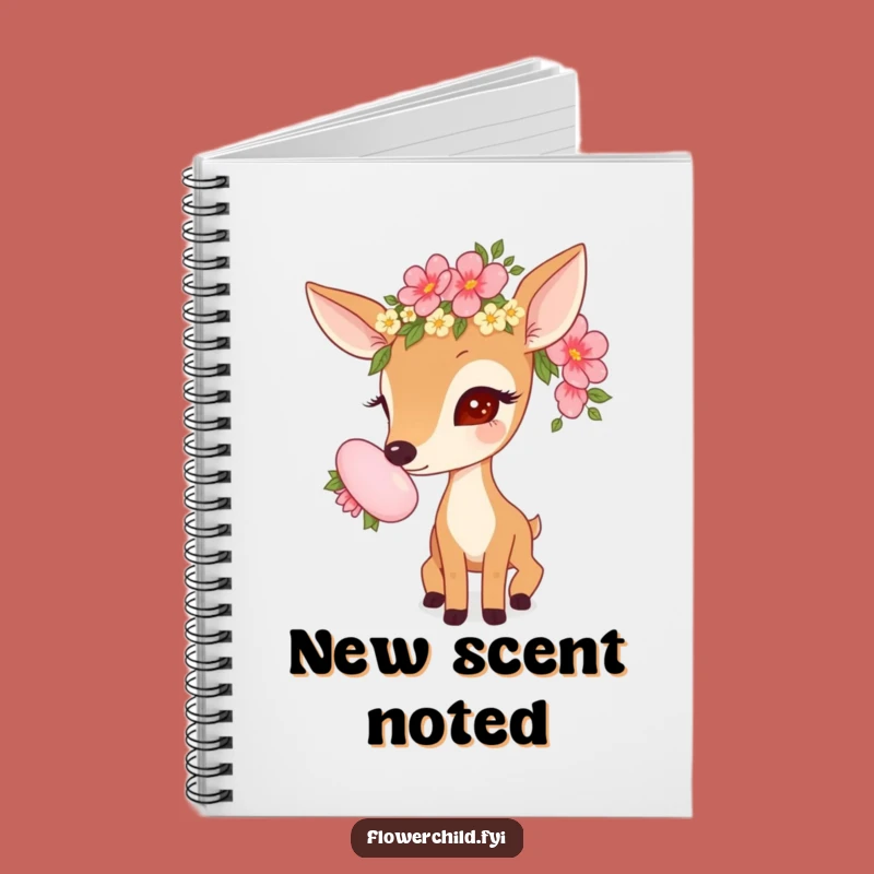 Funny Deer Notebook: Capture Thoughts with Floral Grace