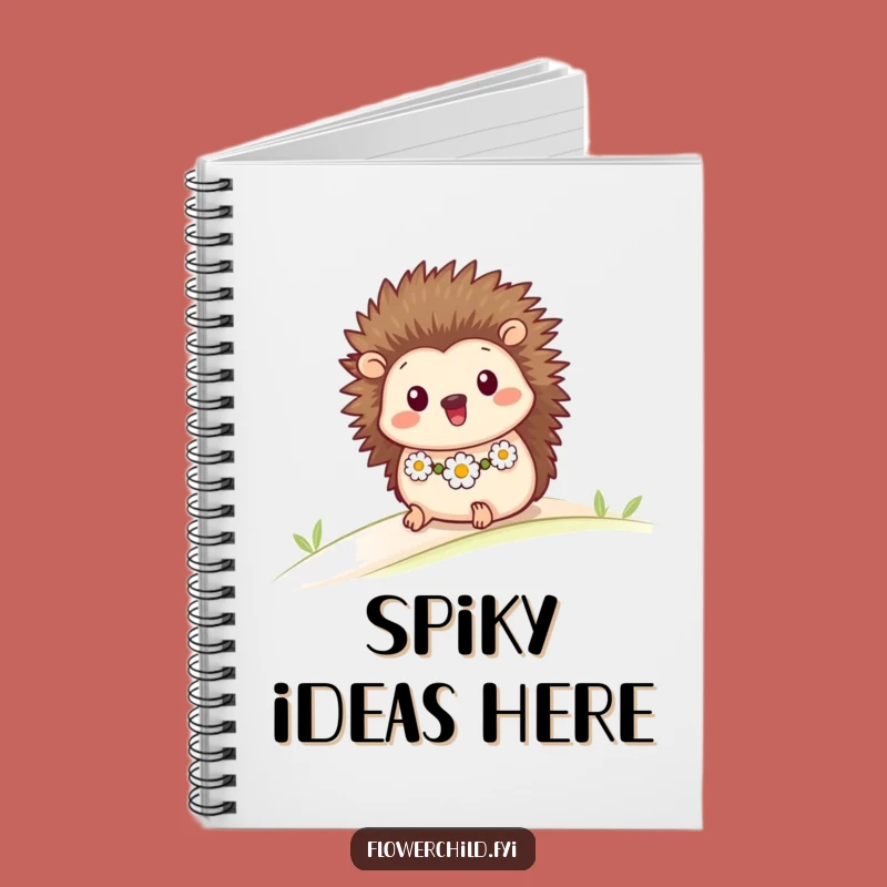 Funny Hedgehog Notebook: Jot Down Ideas with Rolling Charm