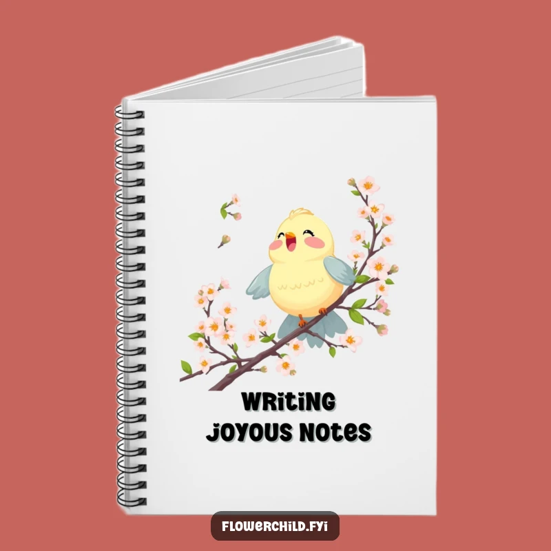 Funny Joyful Bird Notebook: Journal Your Happy Thoughts