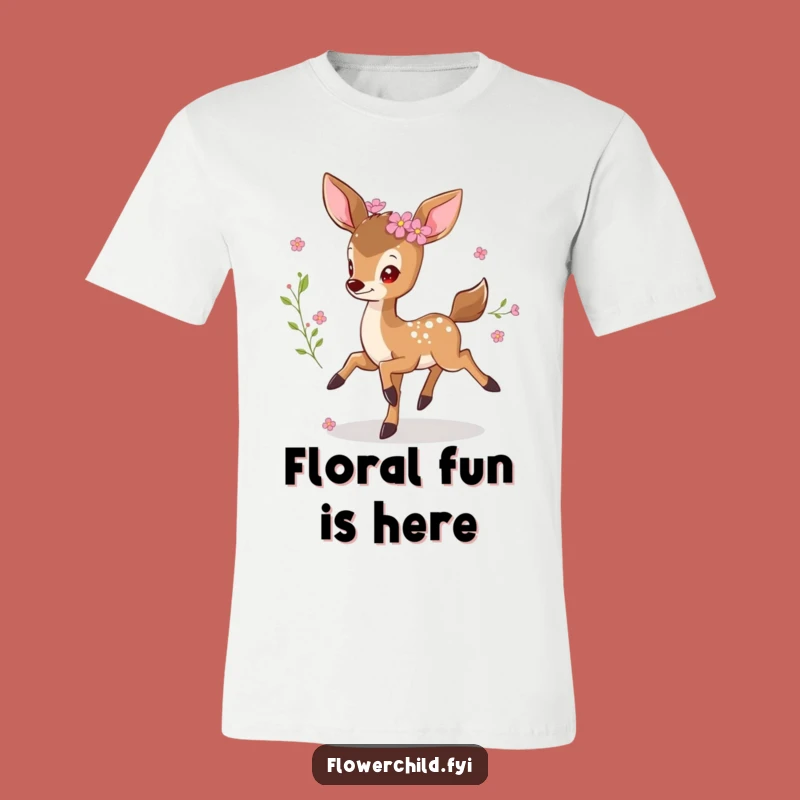 Funny Prancing Deer T-Shirt: Wear Your Joy with This Hilarious Nature Tee