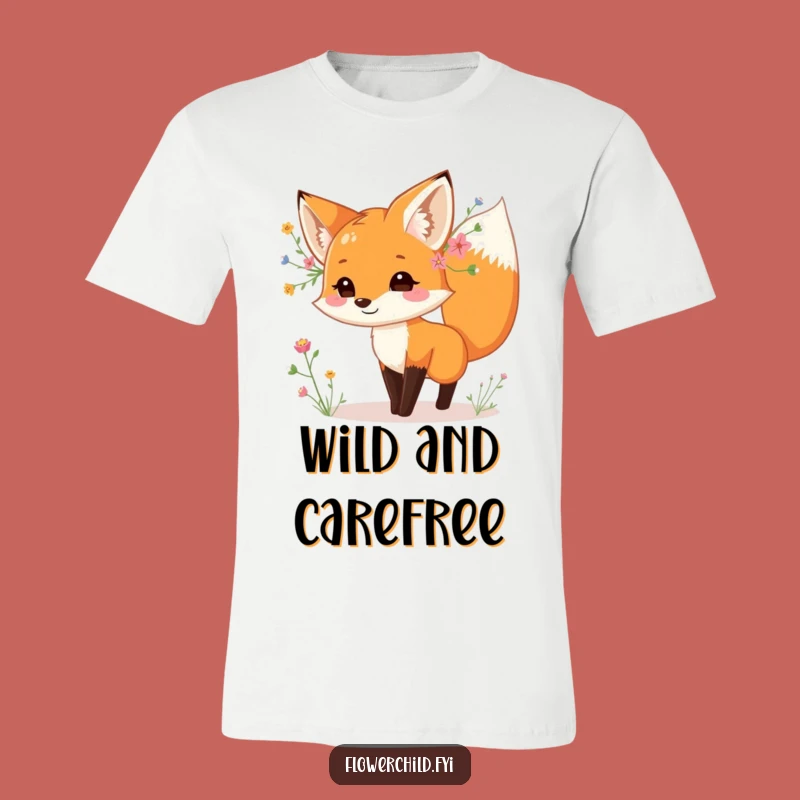 Funny Fox Wildflower Dance T-Shirt - Express Your Playful Side